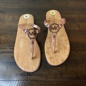 Michael Kors Rose Gold Sandals